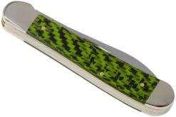 Case Copperhead Green & Black Carbon Fibre-G10 Weave Smooth, 50713, 10249W SS Navaja -Tienda De Cuchillos CE50713 04 case