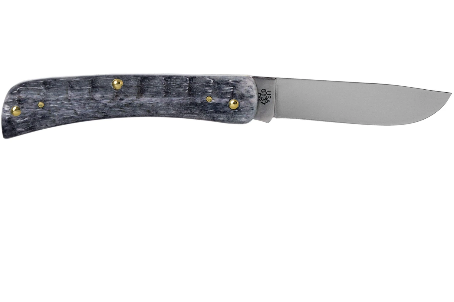 Case Sod Buster Jr Pocket Worn Grey Bone, Crandall Jig, 58412, 6137 CV Navaja 2 Case Sod Buster Jr Pocket Worn Grey Bone, Crandall Jig, 58412, 6137 CV Navaja - Imagen 2