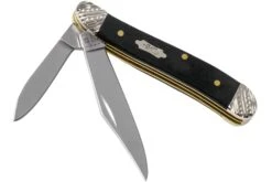 Case Peanut Ebony Wood, Worked Bolsters, 59674, 7220 SS Navaja