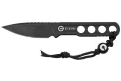 Civivi Circulus C22012-1, Black Stonewashed 10Cr15CoMoV Cuchillo De Cuello, Diseño De Ostap Hel