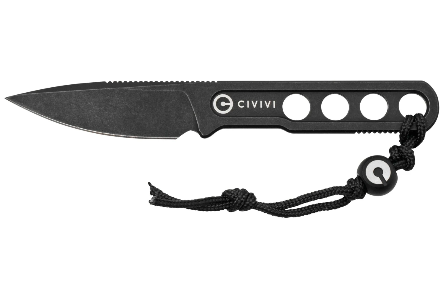 Civivi Circulus C22012-1, Black Stonewashed 10Cr15CoMoV Cuchillo De Cuello, Diseño De Ostap Hel 1 Civivi Circulus C22012-1, Black Stonewashed 10Cr15CoMoV Cuchillo De Cuello, Diseño De Ostap Hel