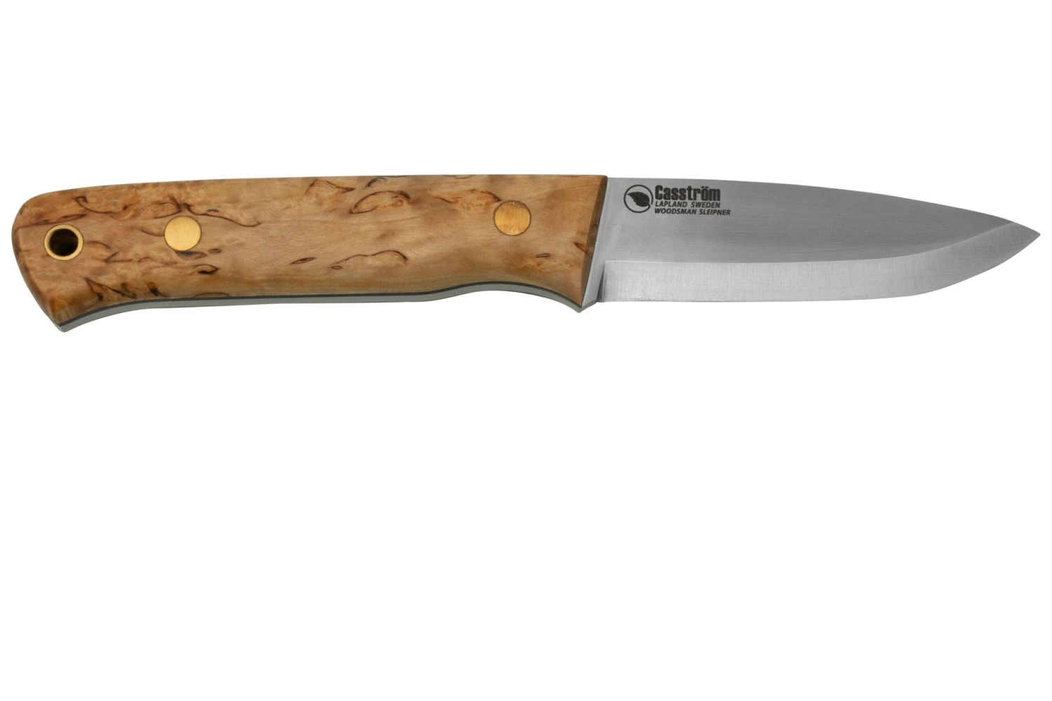 Casström Woodsman Knife Curly Birch, Sleipner Scandi Grind 10804 2 Casström Woodsman Knife Curly Birch, Sleipner Scandi Grind 10804 - Imagen 2