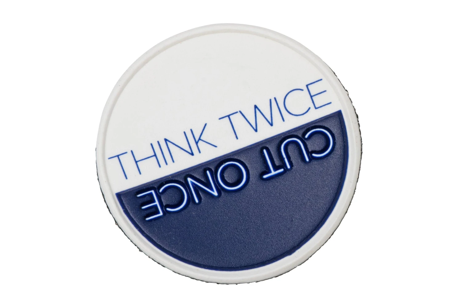 Chris Reeve Patch PVC, Think Twice Cut Once CRK-2003 1 Chris Reeve Patch PVC, Think Twice Cut Once CRK-2003