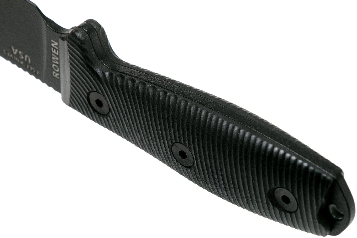 ESEE Model 3 Black Blade 3D Black G10 Cuchillo De Supervivencia 3PMB-001 Funda Negra + Clip Para Cinturón 4 ESEE Model 3 Black Blade 3D Black G10 Cuchillo De Supervivencia 3PMB-001 Funda Negra + Clip Para Cinturón - Imagen 4