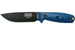 ESEE Model 4 Black Blade 3D Blue-Black G10 Cuchillo De Supervivencia 4PB-008 Funda Negra + Clip Para Cinturón