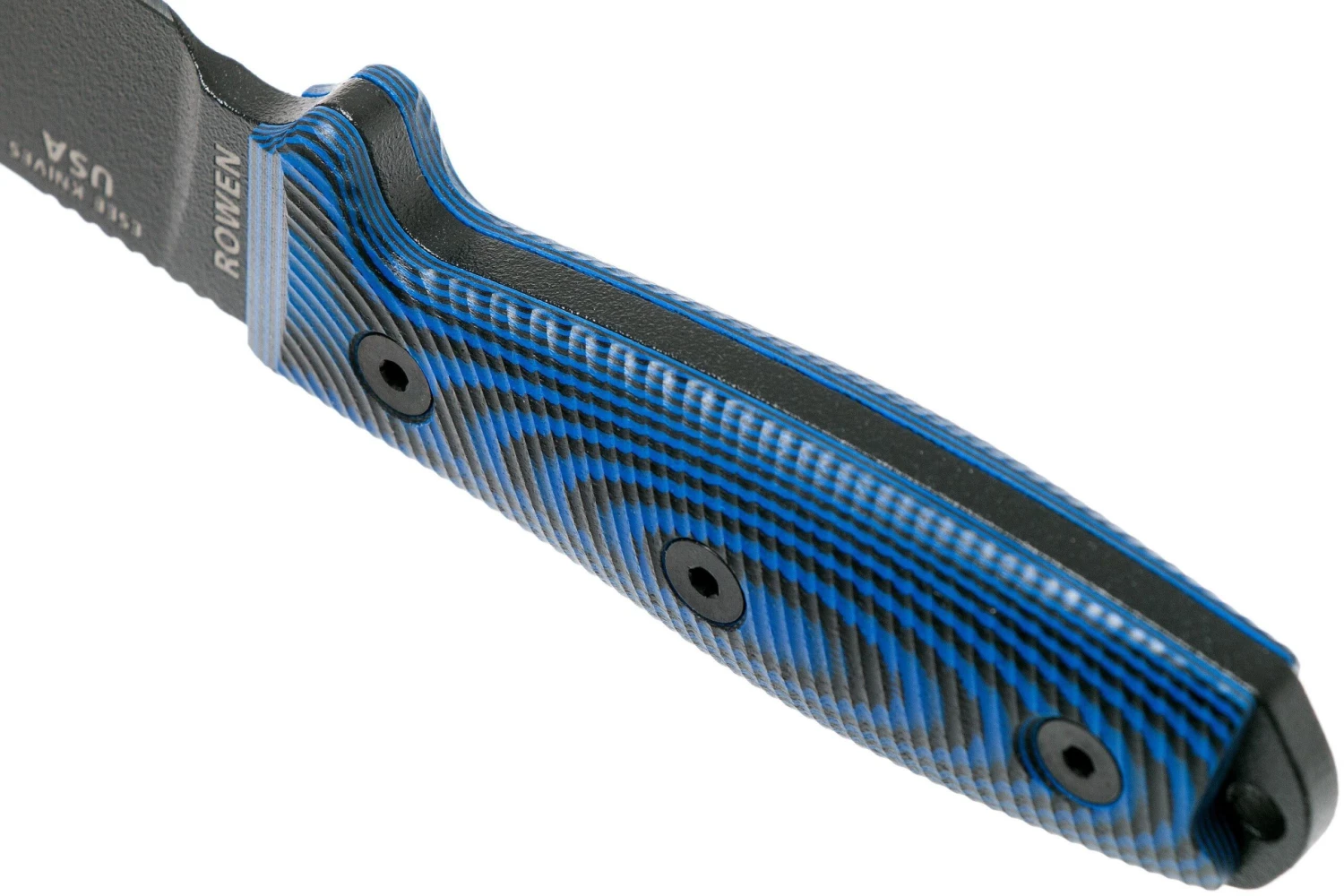 ESEE Model 4 Black Blade 3D Blue-Black G10 Cuchillo De Supervivencia 4PB-008 Funda Negra + Clip Para Cinturón 4 ESEE Model 4 Black Blade 3D Blue-Black G10 Cuchillo De Supervivencia 4PB-008 Funda Negra + Clip Para Cinturón - Imagen 4