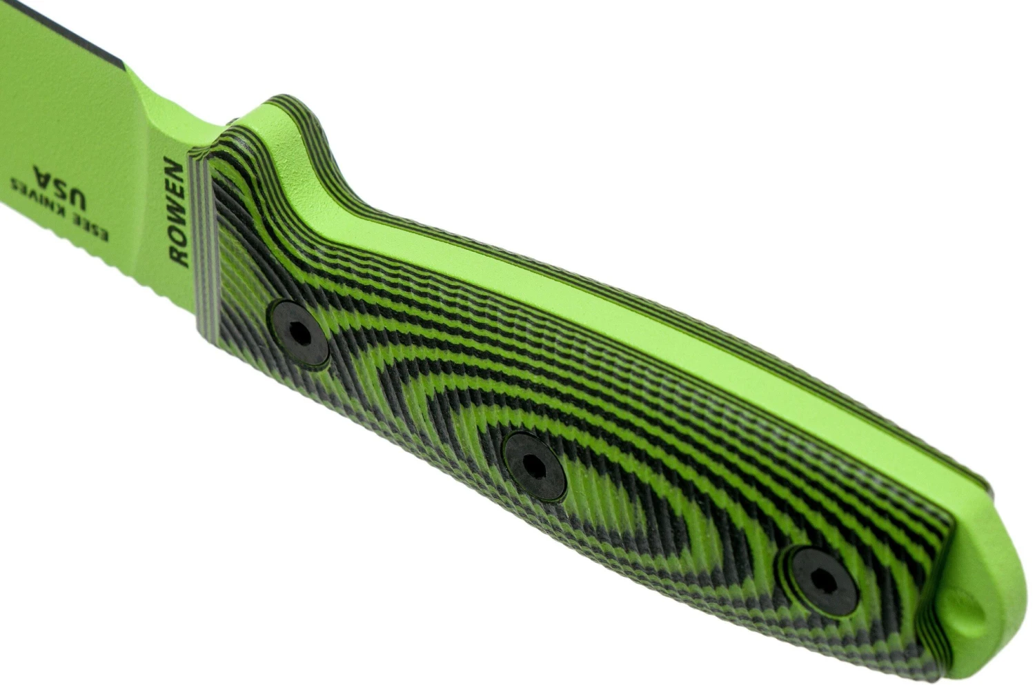 ESEE Model 4 Venom Green Blade 3D Neon Green-Black G10 Cuchillo De Supervivencia 4PVG-007 Funda Negra + Clip Para Cinturón 4 ESEE Model 4 Venom Green Blade 3D Neon Green-Black G10 Cuchillo De Supervivencia 4PVG-007 Funda Negra + Clip Para Cinturón - Imagen 4