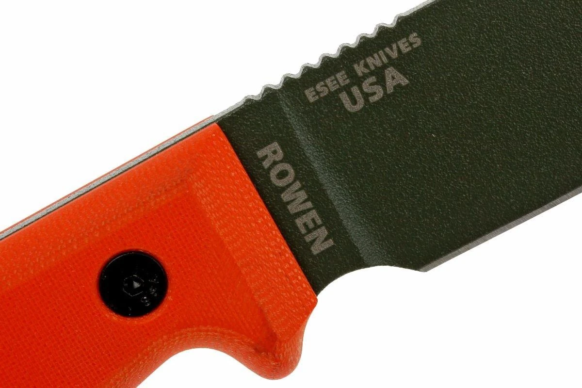 ESEE Model 3 OD Blade, Orange Handle 3P-KO-OD Cuchillo De Supervivencia Sin Funda 4 ESEE Model 3 OD Blade, Orange Handle 3P-KO-OD Cuchillo De Supervivencia Sin Funda - Imagen 4