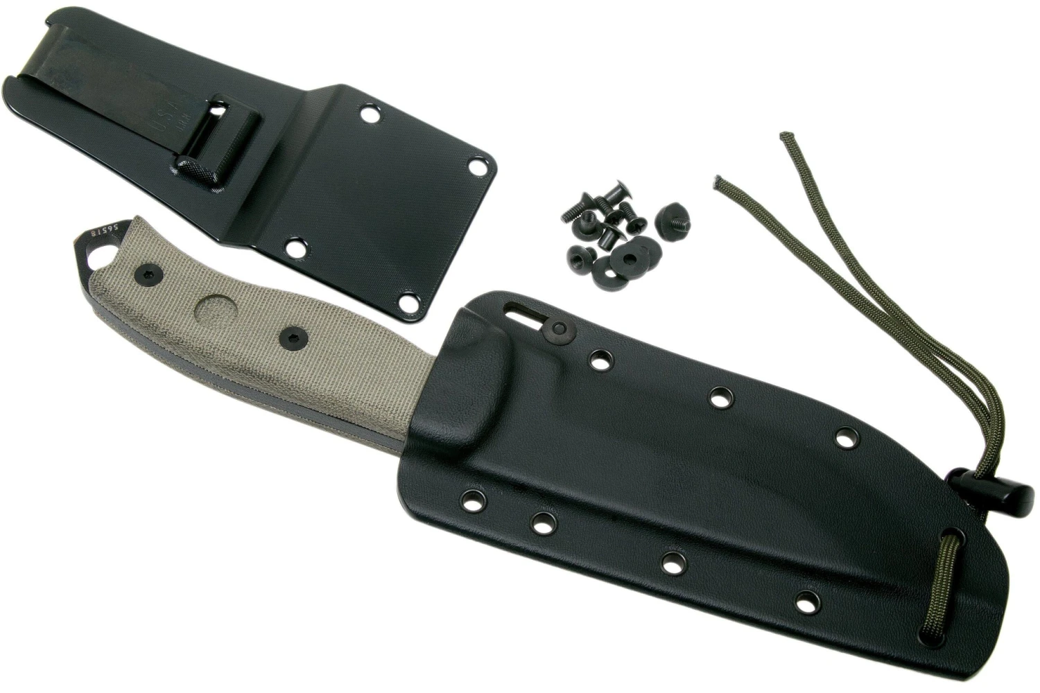 ESEE Model 5 Serrated Black Blade 5S Cuchillo De Supervivencia Con Funda Kydex + Clip De Cinturón 7 ESEE Model 5 Serrated Black Blade 5S Cuchillo De Supervivencia Con Funda Kydex + Clip De Cinturón - Imagen 7