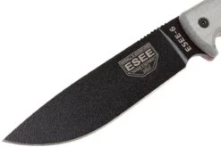 ESEE Model 6 Black Blade, Grey Handle 6P-B Con Funda Negra + Clip De Cinturón -Tienda De Cuchillos EE ESEE 6P B 03 esee knives ee esee 6p b 03