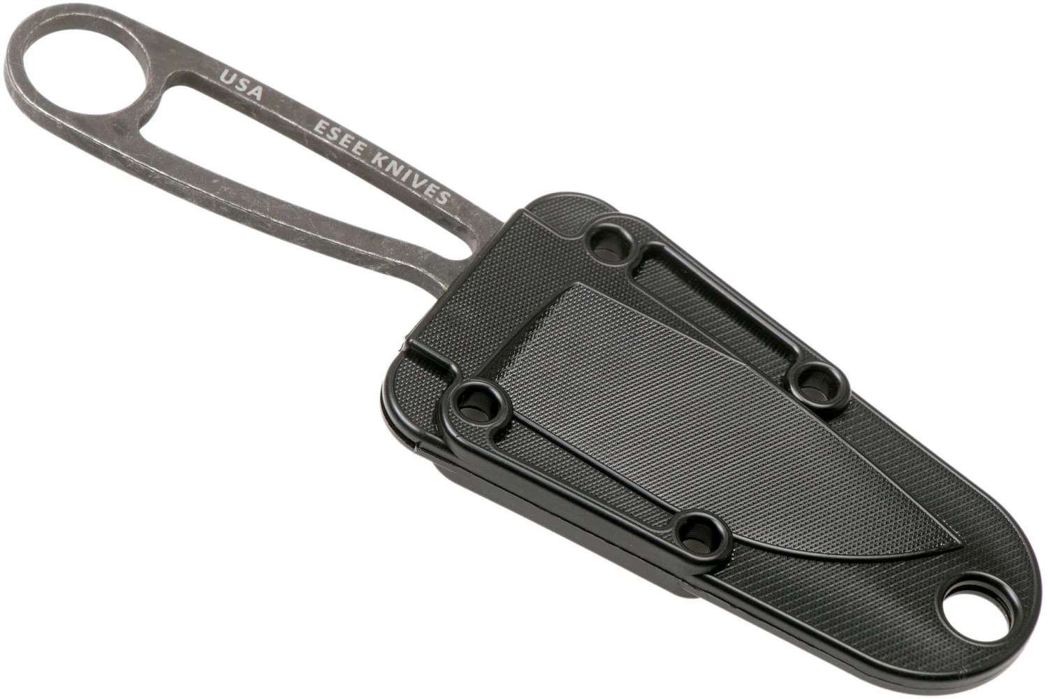 ESEE Izula Black Oxide IZULA-BBO Cuchillo De Cuello Con Funda Negra + Clip De Cinturón 5 ESEE Izula Black Oxide IZULA-BBO Cuchillo De Cuello Con Funda Negra + Clip De Cinturón - Imagen 5