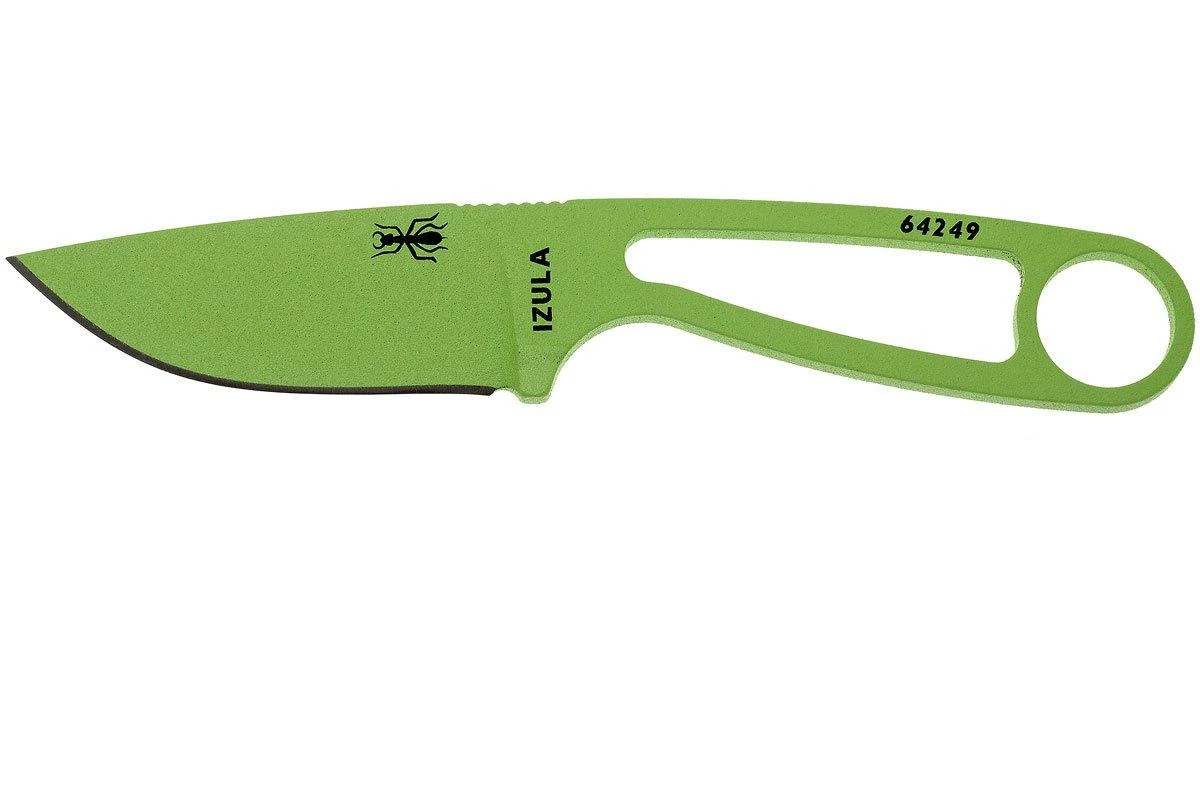 ESEE Izula Venom Green IZULA-VG Cuchillo De Cuello Con Funda Negra + Clip De Cinturón 1 ESEE Izula Venom Green IZULA-VG Cuchillo De Cuello Con Funda Negra + Clip De Cinturón