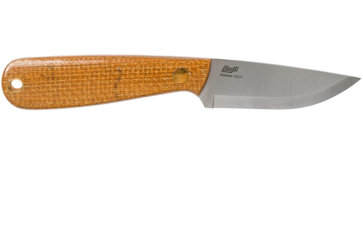 Brisa Necker 70, 001 Scandi Mustard Micarta, Cuchillo De Cuello 2 Brisa Necker 70, 001 Scandi Mustard Micarta, Cuchillo De Cuello - Imagen 2