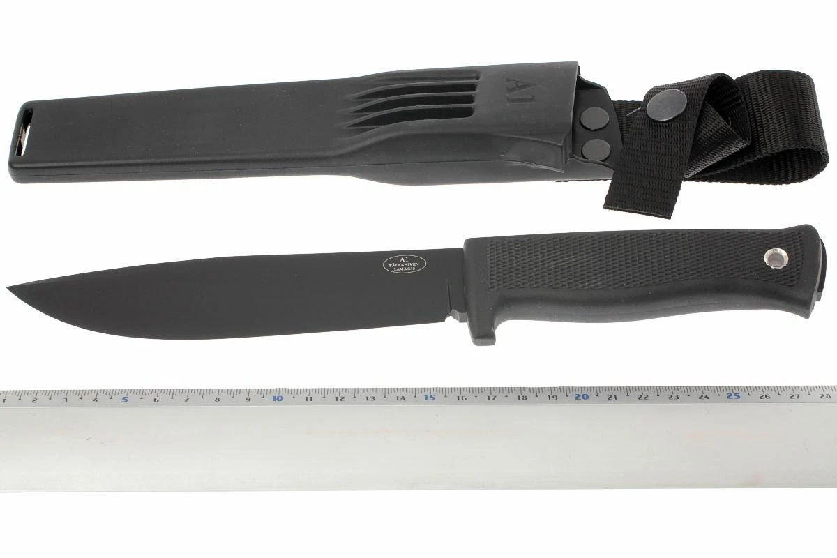 Fallkniven A1, Hoja Negra, Plástico Funda 6 Fallkniven A1, Hoja Negra, Plástico Funda - Imagen 6