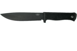 Fällkniven A1, Negro, De Cuero Foedraal, A1BL
