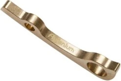 Flytanium Spyderco Paramilitary 2 Backspacer Brass, Latón -Tienda De Cuchillos FLY 129 03 flytanium