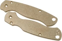 Flytanium Spyderco Paramilitary 2 Cachas, Latón