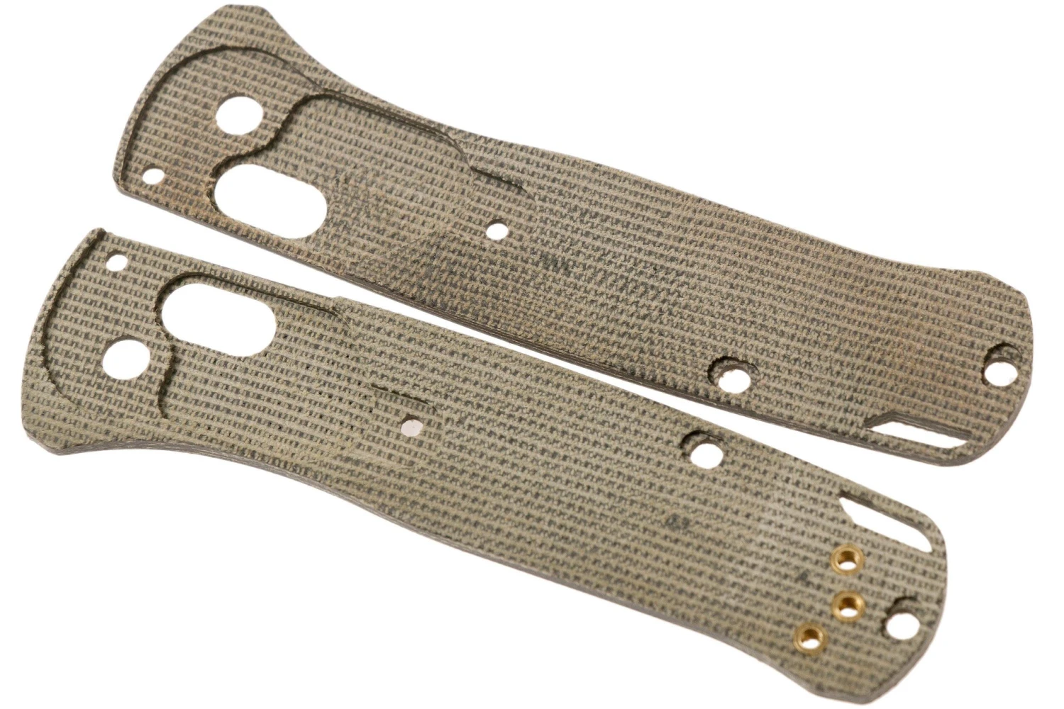 Flytanium Benchmade Mini-Bugout Scales Crossfade, Micarta Verde 2 Flytanium Benchmade Mini-Bugout Scales Crossfade, Micarta Verde - Imagen 2