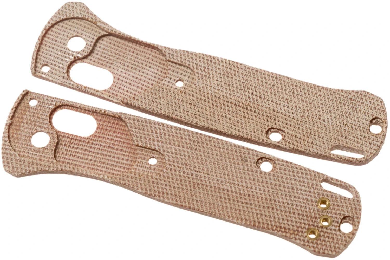 Flytanium Benchmade Mini-Bugout Scales Crossfade, Micarta Natural 2 Flytanium Benchmade Mini-Bugout Scales Crossfade, Micarta Natural - Imagen 2