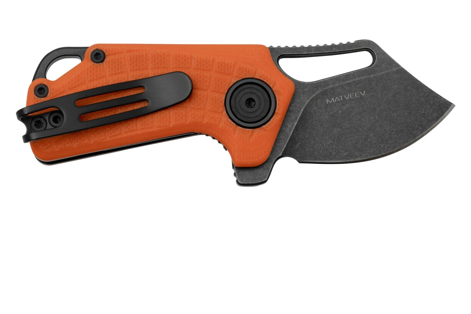 Black Fox Puck BF-761OR Blackwashed D2 Orange G10, Navaja 2 Black Fox Puck BF-761OR Blackwashed D2 Orange G10, Navaja - Imagen 2