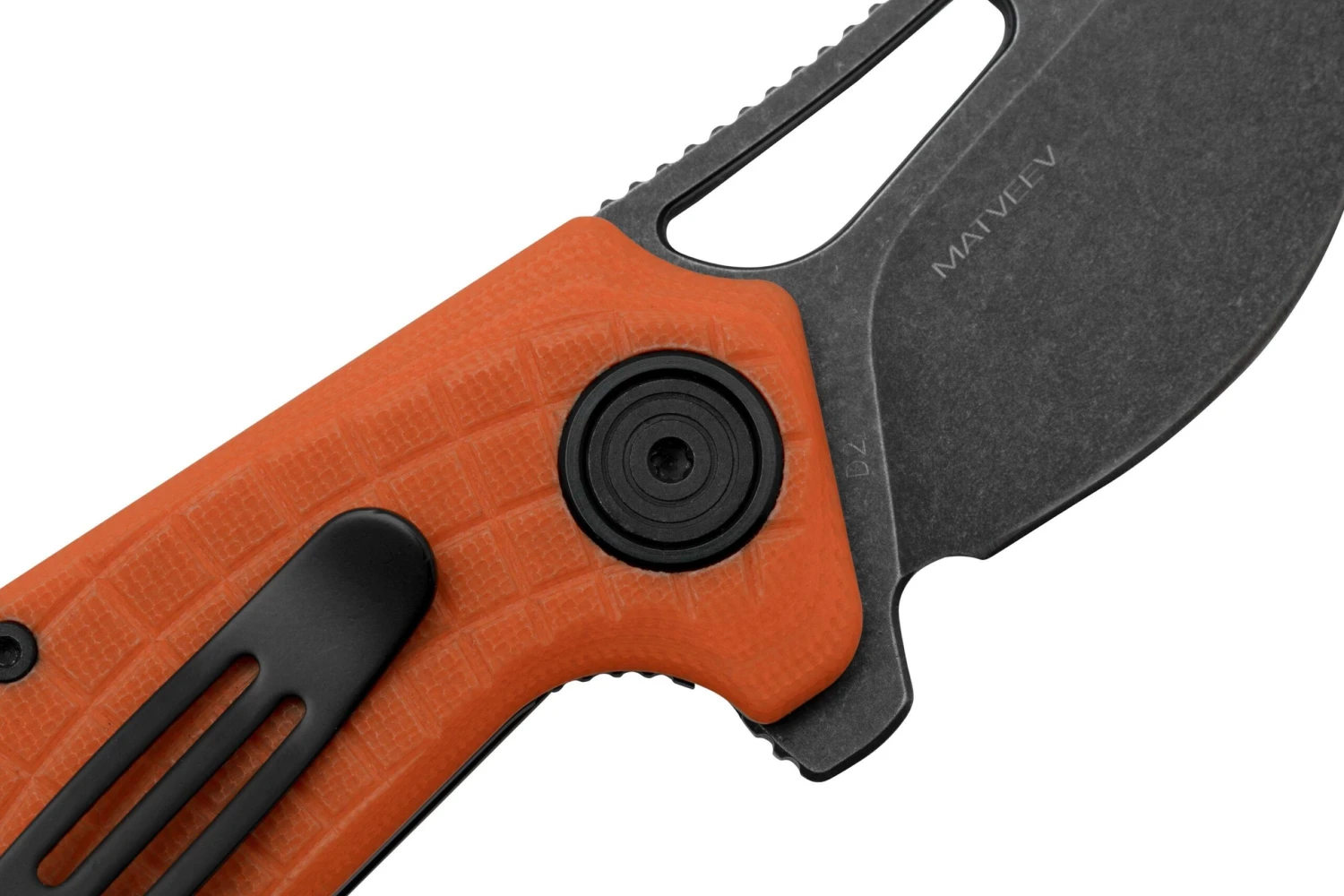 Black Fox Puck BF-761OR Blackwashed D2 Orange G10, Navaja 5 Black Fox Puck BF-761OR Blackwashed D2 Orange G10, Navaja - Imagen 5