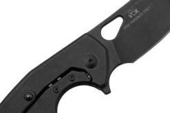 Fox Yaru FX-527CF-2 Snake Skin Fat Carbon Navaja, Diseño Jesper Voxnaes -Tienda De Cuchillos FOFX 527CF 2 05 foxknives