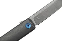 Fox Knives Chnops, FX-543 DBL, Black Titanium, Damasteel Gysinge Navaja, Diseño Riccardo Gobbato 10 Fox Knives Chnops, FX-543 DBL, Black Titanium, Damasteel Gysinge Navaja, Diseño Riccardo Gobbato -Tienda De Cuchillos FOFX 543DBL 05 foxknives