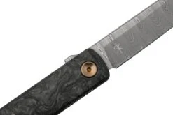 Fox Knives Chnops, FX-543 DCF, Carbonfiber, Bronze Hardware, Damasteel Gysinge Navaja, Diseño Riccardo Gobbato -Tienda De Cuchillos FOFX 543DCF 05 fox