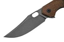 GiantMouse ACE Jutland Burlap Canvas Micarta PVD Vanadis 4E, Navaja -Tienda De Cuchillos GM JL BURLAP MICARTA 03 giantmouse
