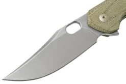 GiantMouse ACE Jutland Green Canvas Micarta Navaja, Ansø En Voxnaes Diseño -Tienda De Cuchillos GM JL GCM 03 giantmouse