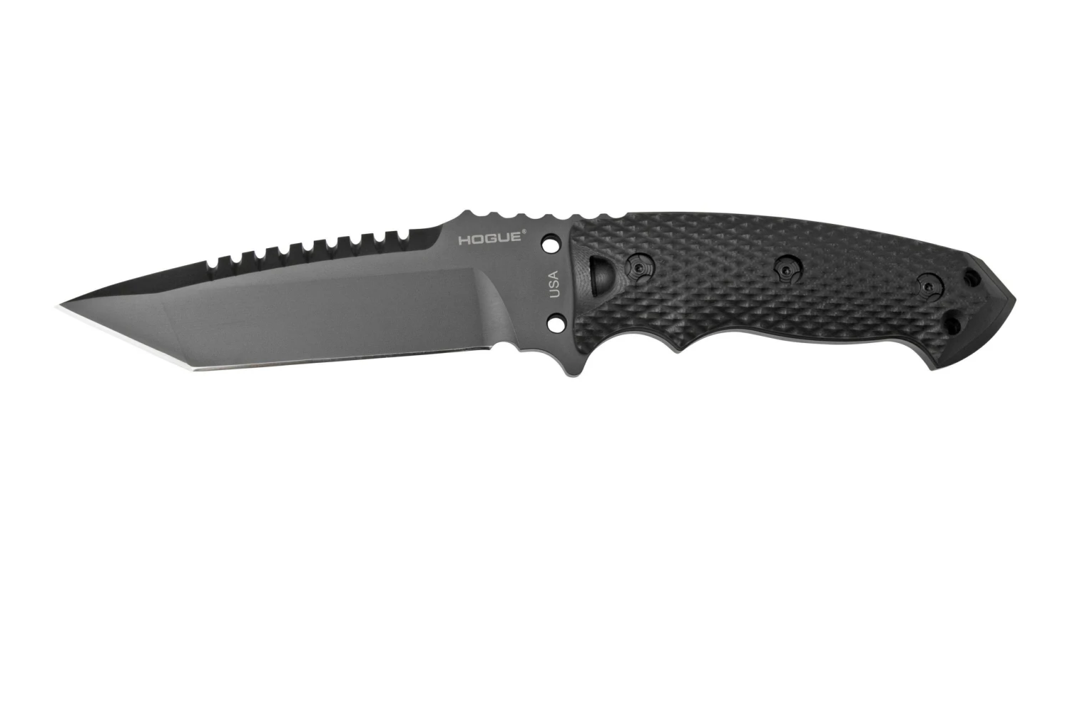 Hogue EX-F01 5.5" Tanto Black G10, Acero A2, 35129 Cuchillo Fijo 1 Hogue EX-F01 5.5" Tanto Black G10, Acero A2, 35129 Cuchillo Fijo