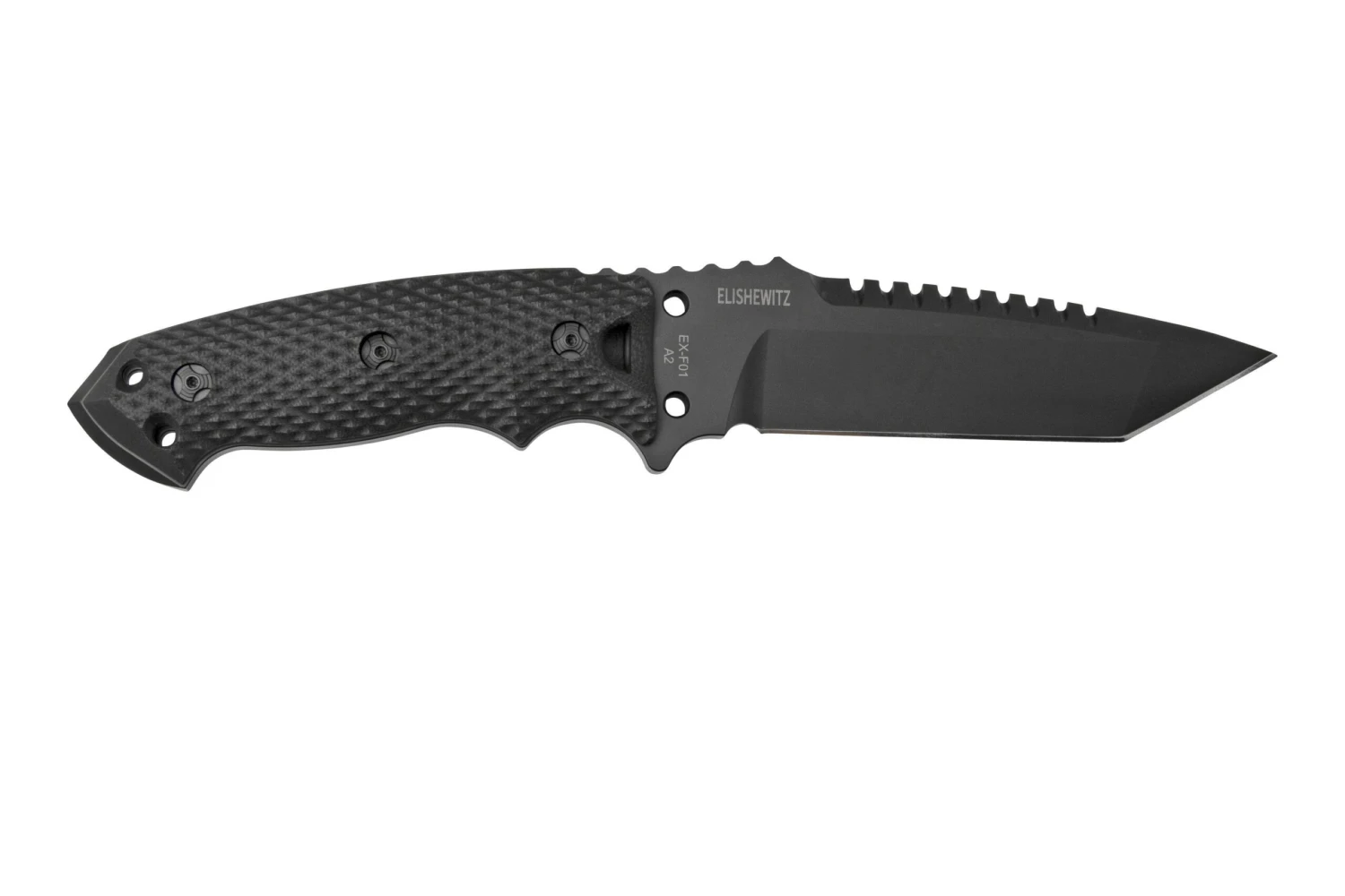 Hogue EX-F01 5.5" Tanto Black G10, Acero A2, 35129 Cuchillo Fijo 2 Hogue EX-F01 5.5" Tanto Black G10, Acero A2, 35129 Cuchillo Fijo - Imagen 2