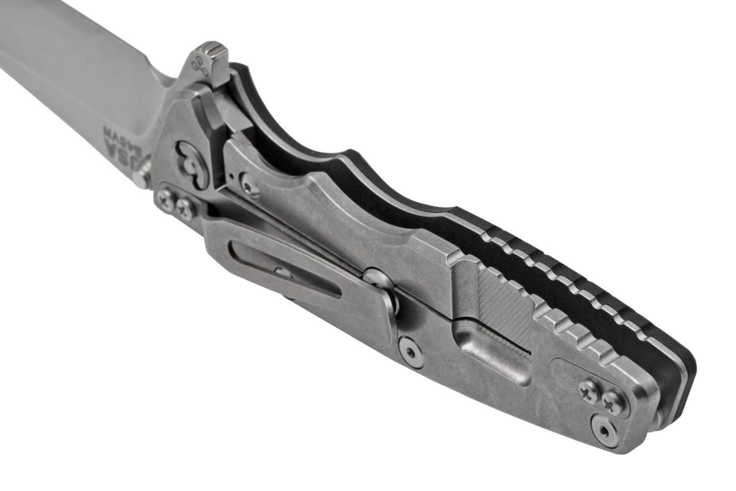 Rick Hinderer Eklipse 3.5” Spearpoint S45VN, Stonewash, Black G10, Navaja 4 Rick Hinderer Eklipse 3.5” Spearpoint S45VN, Stonewash, Black G10, Navaja - Imagen 4