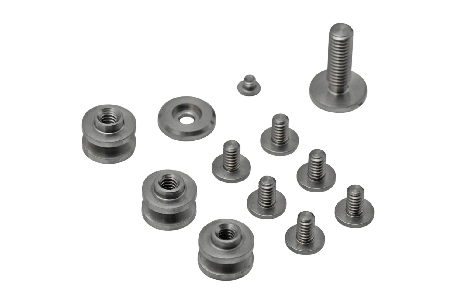 Rick Hinderer Complete Titanium Stonewashed Hardware Set, Eklipse 3.5" 1 Rick Hinderer Complete Titanium Stonewashed Hardware Set, Eklipse 3.5"