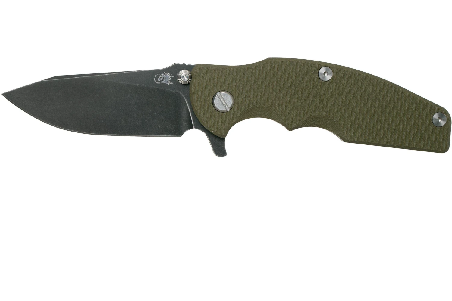Rick Hinderer Jurassic Slicer Battle Black, OD Green G10 CPM 20CV Navaja 1 Rick Hinderer Jurassic Slicer Battle Black, OD Green G10 CPM 20CV Navaja