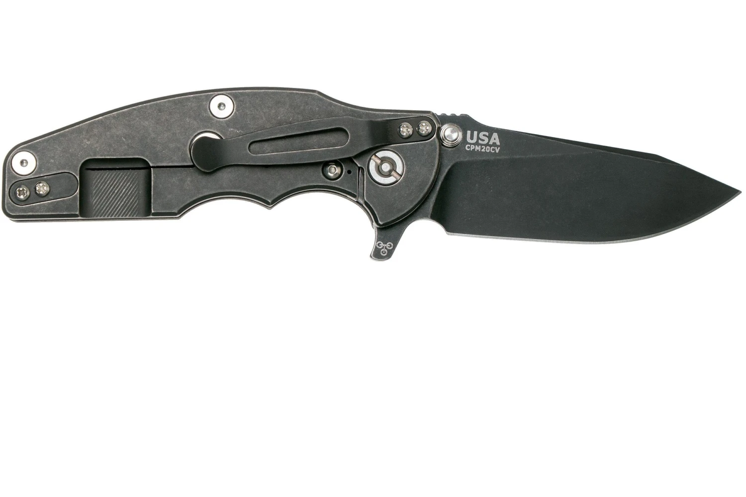 Rick Hinderer Jurassic Slicer Battle Black, OD Green G10 CPM 20CV Navaja 2 Rick Hinderer Jurassic Slicer Battle Black, OD Green G10 CPM 20CV Navaja - Imagen 2