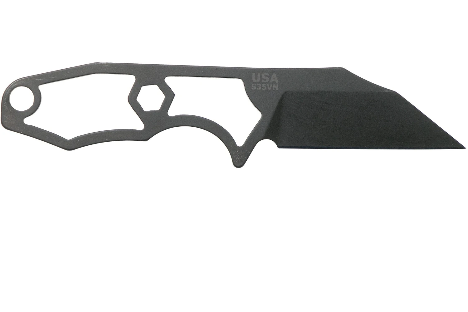 Rick Hinderer LP-1 Wharncliffe DLC Black Cuchillo De Cuello, Con UltiClip 2 Rick Hinderer LP-1 Wharncliffe DLC Black Cuchillo De Cuello, Con UltiClip - Imagen 2