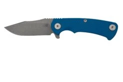 Rick Hinderer Project X, MagnaCut Clip Point, Battle Blue, Blue G10 Navaja