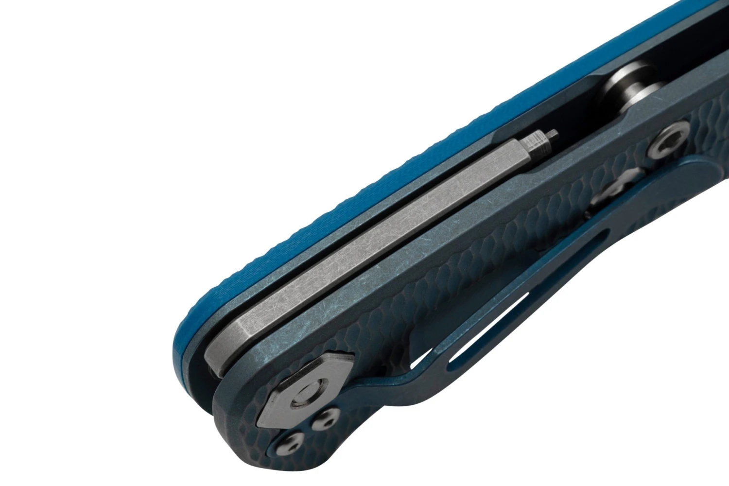 Rick Hinderer Project X, MagnaCut Clip Point, Battle Blue, Blue G10 Navaja 7 Rick Hinderer Project X, MagnaCut Clip Point, Battle Blue, Blue G10 Navaja - Imagen 7