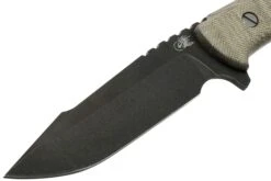 Rick Hinderer Ranch Harpoon Spanto Battle Black Green Micarta Cuchillo De Supervivencia -Tienda De Cuchillos HRK TRH SPSWBK GM 03 rick hinderer knives
