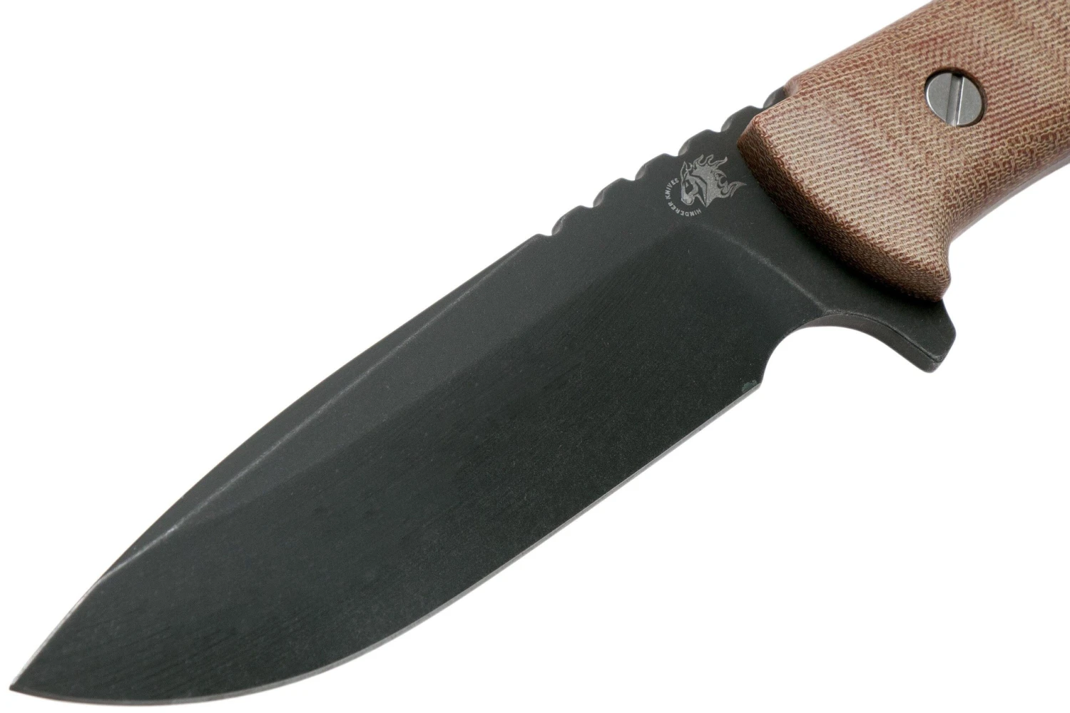 Rick Hinderer Ranch Harpoon Spanto Black DLC Natural Micarta Cuchillo De Supervivencia 3 Rick Hinderer Ranch Harpoon Spanto Black DLC Natural Micarta Cuchillo De Supervivencia - Imagen 3