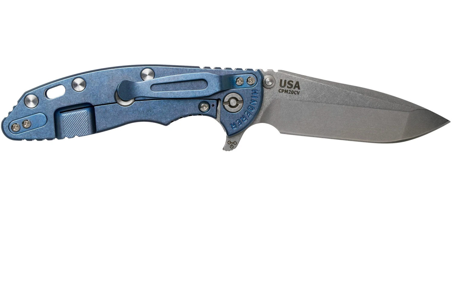 Rick Hinderer XM-18 3.5 Spanto 20CV, Blue Stonewash, Black G10 Navaja" 2 Rick Hinderer XM-18 3.5 Spanto 20CV, Blue Stonewash, Black G10 Navaja" - Imagen 2