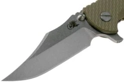 Rick Hinderer XM-18 3.5 Bowie 20CV Stonewash Bronze, OD Green G10 Navaja 9 Rick Hinderer XM-18 3.5 Bowie 20CV Stonewash Bronze, OD Green G10 Navaja -Tienda De Cuchillos HRK XM18 35 BW SBRO 03 rick hinderer knives