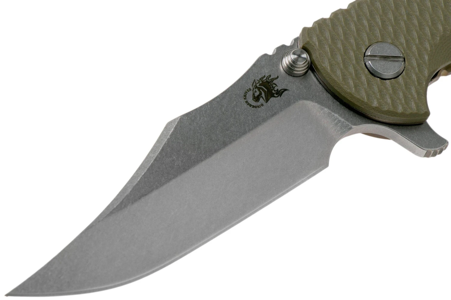 Rick Hinderer XM-18 3.5 Bowie 20CV Stonewash Bronze, OD Green G10 Navaja 3 Rick Hinderer XM-18 3.5 Bowie 20CV Stonewash Bronze, OD Green G10 Navaja - Imagen 3