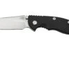 Rick Hinderer XM-18 3.5" Slicer Non-Flipper S45VN Stonewash Black G10, Navaja