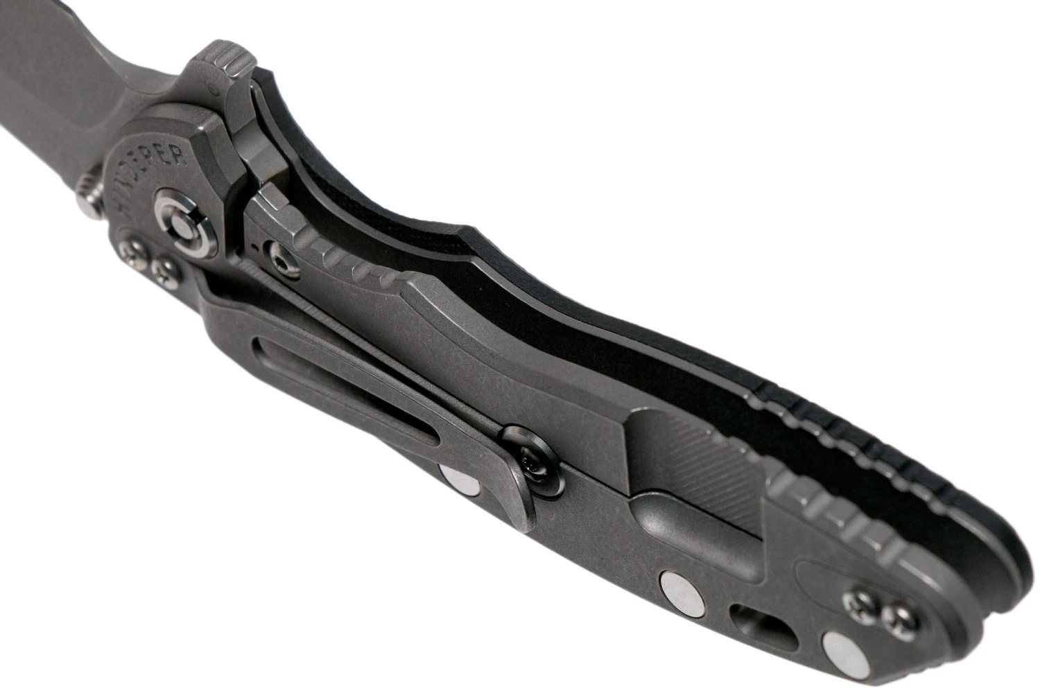 Rick Hinderer XM18 3,5” Spearpoint CPM 20CV, Working Finish, Black G10, Navaja 5 Rick Hinderer XM18 3,5” Spearpoint CPM 20CV, Working Finish, Black G10, Navaja - Imagen 5