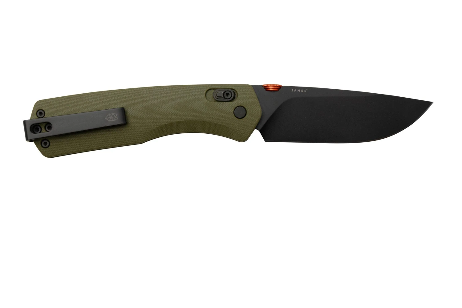 The James Brand The Carter XL, OD Green G10+ Orange, Black, KKN116194-00, Navaja 2 The James Brand The Carter XL, OD Green G10+ Orange, Black, KKN116194-00, Navaja - Imagen 2