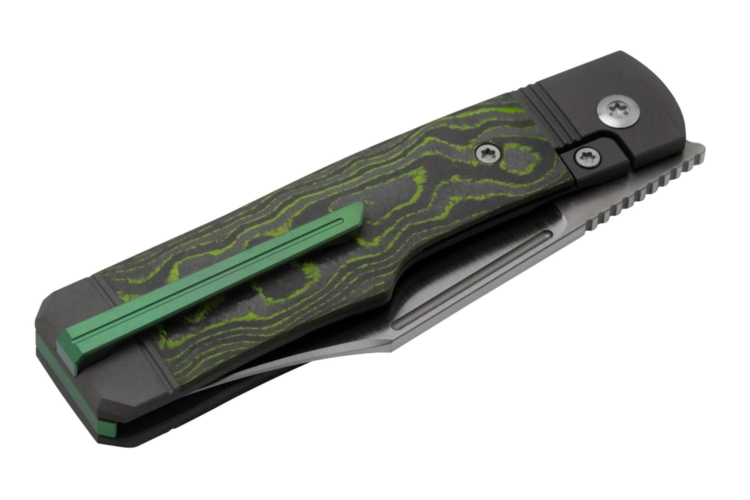 Jack Wolf Gunslinger Jack GUNS-01-CCTG CamoCarbon Toxic Green, Navaja 7 Jack Wolf Gunslinger Jack GUNS-01-CCTG CamoCarbon Toxic Green, Navaja - Imagen 7