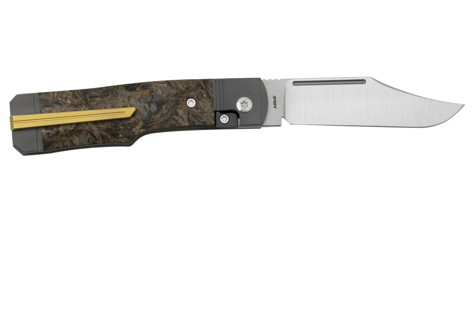 Jack Wolf Gunslinger Jack GUNS-01-FCDMG Fat Carbon Dark Matter Gold, Navaja 2 Jack Wolf Gunslinger Jack GUNS-01-FCDMG Fat Carbon Dark Matter Gold, Navaja - Imagen 2