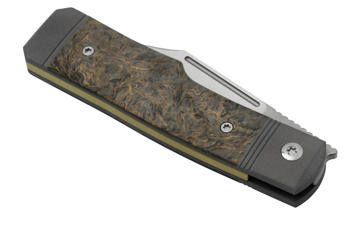 Jack Wolf Gunslinger Jack GUNS-01-FCDMG Fat Carbon Dark Matter Gold, Navaja 6 Jack Wolf Gunslinger Jack GUNS-01-FCDMG Fat Carbon Dark Matter Gold, Navaja - Imagen 6